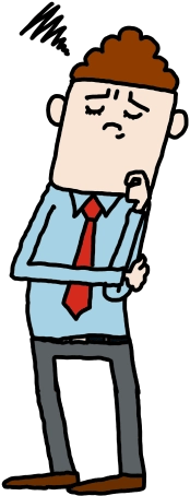 お悩みセクションの装飾イラスト